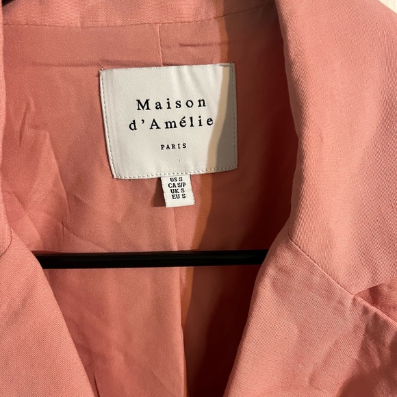 Maison d’ Amélie cropped peach blazer.  U.S. size small. - Picture 3 of 6